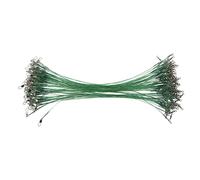 ANKROYU Líder de Pesca de 100 Piezas Swivels Rapas de Alambre de Acero de Servicio Pesado Agua de Agua Salada Tackle de Agua Dulce Rig Líderes de Alambre de Pesca duraderos resiste (30 cm)