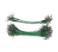 ANKROYU Líder de Pesca de 100 Piezas Swivels Rapas de Alambre de Acero de Servicio Pesado Agua de Agua Salada Tackle de Agua Dulce Rig Líderes de Alambre de Pesca duraderos resiste (15 cm)