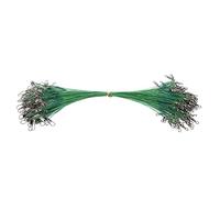 ANKROYU Líder de Pesca de 100 Piezas Swivels Rapas de Alambre de Acero de Servicio Pesado Agua de Agua Salada Tackle de Agua Dulce Rig Líderes de Alambre de Pesca duraderos resiste (20 cm)