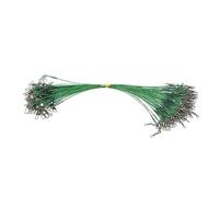ANKROYU Líder de Pesca de 100 Piezas Swivels Rapas de Alambre de Acero de Servicio Pesado Agua de Agua Salada Tackle de Agua Dulce Rig Líderes de Alambre de Pesca duraderos resiste (25 cm)