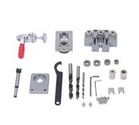 ANKROYU Localizador de perforación para carpintería 3 en 1, punzón ajustable, juego de herramientas de perforación de orificios de sujeción rápida para proyectos de carpintería con