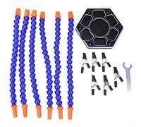 ANKROYU Manos Ayudantes para Soldar Flexibles de 6 Brazos Soporte para PCB con Abrazaderas de Cocodrilo Herramienta de Ayuda para Soldadura Ajustable para Reparación Electrónica El
