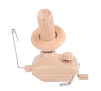 ANKROYU Máquina enrolladora de bolas de hilo manual, herramienta de costura portátil silenciosa con de engranaje estable para tejer crochet, manualidades, construcción de plástico (Caqui)