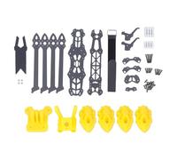 ANKROYU Marco de Drones de Carreras de Fibra de Carbono 295 mm H Structure Quadrotoror FPV Frame de Drones con Accesorio de Brazo de 5 mm para Drones de Carreras FPV fácil de Insta (Amarillo)