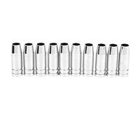 ANKROYU MB15 MB14 NW Boquilla de gas de 12 mm de 12 mm Boquillas de lidera de soldadura de cobre plateado para binzel 15ak MIG MIG Mag Torches de alto rendimiento Boquilla de reemp