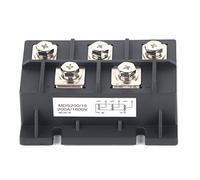 ANKROYU MDS200A Puente rectificador trifásico 200A 1600V Módulo de diodo de alta potencia para conversión de energía de equipos industriales Negro 428g