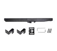 ANKROYU Mecanismo de cierre suave Amortiguador para puerta corrediza de granero Elevación ajustable Caída Construcción de acero resistente Negro 31x1,9x2,2 cm Tope de puerta suave