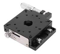 ANKROYU Mesa deslizante de eje X de precisión Rodillo cruzado Etapa de movimiento lineal Plataforma de desplazamiento manual para instrumentos ópticos Equipos semiconductores Aleac