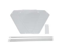 ANKROYU Mesa Lateral de Esquina acrílica Transparente de 2 Niveles Mesa pequeña para Sala de Estar Espacio de Dormitorio Ahorro de diseño Minimalista Moderno ensamblaje fácil Duradero