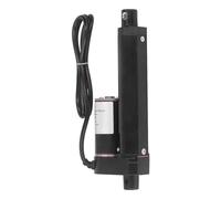 ANKROYU Metal de metal de empuje de 100 mm Stroke 1000 N, actuador eléctrico, interruptor de límite de aleación de aluminio, Sofá s de elevación industrial, negro (Actuador con control remoto del