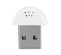 ANKROYU micrófono de Voz de Estudio USB, micrófono de grabación omnidireccional 360 de Alta fidelidad con cancelación de Ruido portátil para computadora, PC, portátil, Skype Zoom, (Blanca)