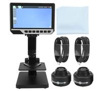 ANKROYU Microscopio Digital Profesional de 12 MP con Pantalla HD de 7 Pulgadas, Aumento de 2000X, Luces LED duales, cámara de microscopio Industrial para reparación de Placas de Ci