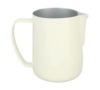 ANKROYU Milk Frothing Pitcher Stainless Steel 600ml Point Mouth Design Professional Coffee Steaming Jug for Latte Art Home Barista Use Swan Pattern Durable Heat Proof (Blanco)