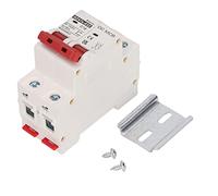 ANKROYU Mini disyuntor 2P Montaje en riel DIN DC 16A Interruptor de protección contra sobrecarga de alto rendimiento para sistemas solares fotovoltaicos y aplicaciones de energía C
