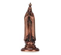 ANKROYU Mini Estatua de la Virgen Tallada a Mano, aleación de Zinc, decoración vívida de la Santísima Virgen María para decoración del hogar, Regalos, coleccionistas religiosos, 9 (Color Rojo Cobre