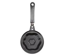 ANKROYU Mini Nonstick Egg Frying Pan Stainless Iron Innovative Korean Breakfast Pot DIY Mini Omelette Pan Mold for Kids College Students Quick Easy Cooking (Ciruela)