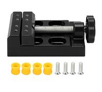 ANKROYU Mini tornillo de banco con apertura de mandíbula de 2,2 pulgadas, abrazadera de mesa de plástico ABS de hierro fundido resistente para reparación de relojes de joyería DIY,