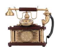 ANKROYU Modelo de teléfono Vintage, Adorno Decorativo de Estilo Retro, réplica de teléfono Hecha a Mano para decoración de hogar, Oficina, cafetería, Bar, Idea de única