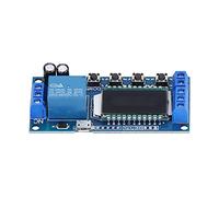 ANKROYU Módulo de relé XY LJ02 con Pantalla LCD Circuito de temporización Ajustable 0,01 s a 9999 m Retardo Protección contra Fallos de alimentación Interruptor cíclico para proyec