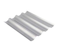 ANKROYU Moldes para Baguettes, Moldes Perforados Antiadherentes para Pan Francés, Bandeja para Hornear Pans Artesanal, Herramientas para Pan Casero