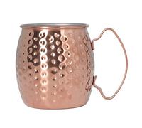 ANKROYU Moscú mula taza de acero inoxidable 500 ml de cóctel de gran capacidad taza a prueba de óxido anti -caída diseño vintage elegante para bares hoteles restaurantes de uso ext (Oro rosa)