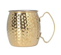 ANKROYU Moscú mula taza de acero inoxidable 500 ml de cóctel de gran capacidad taza a prueba de óxido anti -caída diseño vintage elegante para bares hoteles restaurantes de uso ext (Brota)