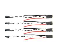 ANKROYU Negro 23x12x4mm ESC sin escobillas 20A 4PCS Controlador electrónico de velocidad de alta velocidad con firmware BLHeli S Cambio rápido Silabs F396 Chip para drones de carre