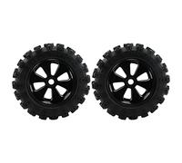 ANKROYU Neumáticos de goma de automóvil RC 2pcs de 170 mm de diámetro agarre fuerte neumáticos de reemplazo duradero para carreras ZD 08427 1/8 RC Cars de goma negra plástico de go