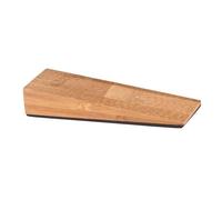 ANKROYU Non Slip Door Stopper Wedge Premium Beech Wood Heavy Duty Noise Reduction Door Stop for Home Office Bedroom Bathroom 1PC 9cm (Oscuro)
