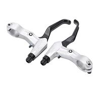 ANKROYU Palanca de freno para bicicleta Aleación de aluminio Mango de freno duradero ligero para bicicletas de montaña Plegado bicicletas Silver 2pcs Palancas de freno Accesorios