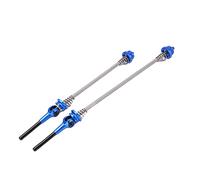 ANKROYU Palanca de liberación rápida de pincho de entrenador Mecanismo de bloqueo antideslizante ligero de alta resistencia para bicicletas plegables de carretera Bicicletas de mon (Azul)