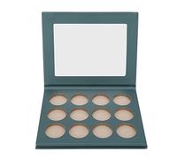 ANKROYU Paleta De Sombras De Ojos Vacía De 12 Agujeros, Paleta De Colorete Vacía Portátil Para Tienda De Cosméticos, Paleta De Aseo Cosmético DIY(Verde oscuro)