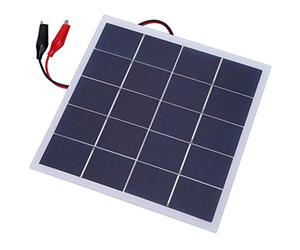 ANKROYU Panel solar Polysilicon 4W 5V Alta eficiencia Panel solar de bricolaje compacto ligero para campamento al aire libre Carga portátil 172x175x2mm 105g