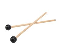 ANKROYU Paquete de 2 baquetas profesionales para tambor de lengua, mango de madera maciza de primera calidad con baquetas de cabeza de goma para meditación de sonido y interpretaci (Grande)