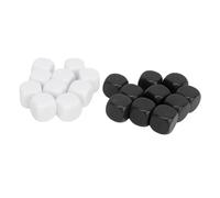 ANKROYU Paquete de 20 Dados Adhesivos para Bricolaje, Dados de enseñanza de plástico con Esquinas Redondeadas para Juegos de matemáticas, experimentos de probabilidad, Aula, escuel (Tipo 1)