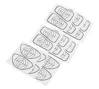 ANKROYU Pegatinas de Entrenamiento de Golf Marcadores de Posición de Impacto de Cara de Palo Reutilizables para Ayuda a la Práctica de Análisis de Swing Juego de 9 Pegatinas de Pap