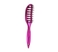 ANKROYU Peine Acanalado De Color Galvanizado, Peine Curvo Pequeño Para Peluquería, Peine Para Masaje Del Cuero Cabelludo, Peine Curvo Recto Y Rizado, Herramientas Para Peinar El Cabello(Púrpura)