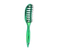 ANKROYU Peine Acanalado De Color Galvanizado, Peine Curvo Pequeño Para Peluquería, Peine Para Masaje Del Cuero Cabelludo, Peine Curvo Recto Y Rizado, Herramientas Para Peinar El Cabello(Verde)