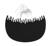 ANKROYU Peine optimizador de línea de cabello para cabello disperso y a granel, Peine aplicador fibra capilar Fibra capilar profesional Frente Pre Hairline Plástico Peine para fibras capilares