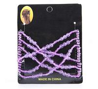 ANKROYU Peineta mágica elástica de doble peineta con cuentas, accesorio para el cabello de plástico duradero para mujeres y niñas de todo tipo de cabello. Colores: negro, café, mor (Púrpura)