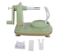 ANKROYU Pelador de manzanas con manivela, máquina peladora de frutas de acero inoxidable, herramienta de cocina multifunción segura y eficiente para uso doméstico, material PP, fác (Verde claro)