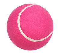 ANKROYU Pelota de Tenis Gigante de 8 Pulgadas, núcleo de Goma Inflable, Fieltro de Felpa para Mascotas, Juegos al Aire, Entrenamiento Deportivo, Firma, autógrafo, Seguro, Duradero (Rosa)