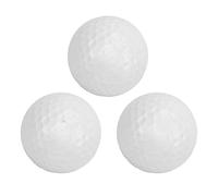 ANKROYU Pelotas de práctica de Golf de Doble Capa, Juego de 3 Piezas con diseño de Panal, núcleo de Caucho sintético de Alta Elasticidad para Principiantes, Entrenamiento, Deportes
