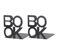 ANKROYU Personajes de libro Forma Metal Bookends de servicio pesado Organizadores de libros de libros para la biblioteca de la oficina en casa Desk Decor Construcción de hierro sól (Par de 205 mm de