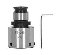 ANKROYU Pinza roscadora de troquel de perno, mandril de cambio rápido, herramienta de torno redondo de acero al carbono con llave hexagonal para máquina roscadora y perforadora