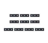 ANKROYU Placa de conexión para muebles, tablero de junta de soporte recto de aleación de aluminio resistente a la oxidación, 10 Uds. (2020)