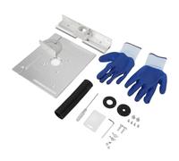 ANKROYU Placa de inserción de mesa enrutadora de aluminio Herramienta profesional para trabajar la madera Altura ajustable para tallar, recortar y fresar para proyectos de bricolaj