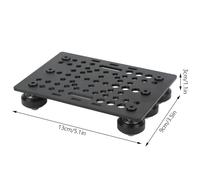 ANKROYU Placa de pórtico Aleación de aluminio Anodizado negro Pieza de máquina CNC de alta resistencia con de polea 0,8 a 3,1 pulgadas para impresoras 3D Equipos de fresado Máquin (Polea Negra)