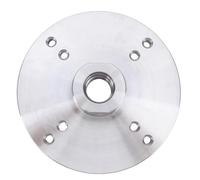 ANKROYU Placa frontal de torno de madera de primera calidad, 6 pulgadas, 150 mm, 33 mm de rosca, construcción de acero 45 resistente, 8 orificios de montaje para proyectos de exten