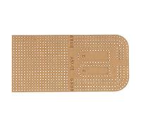 ANKROYU Plantilla de acrílico Plantilla para manualidades DIY Herramienta de guía de corte transparente para hacer regla de corte hecha a mano Material duradero con película protec